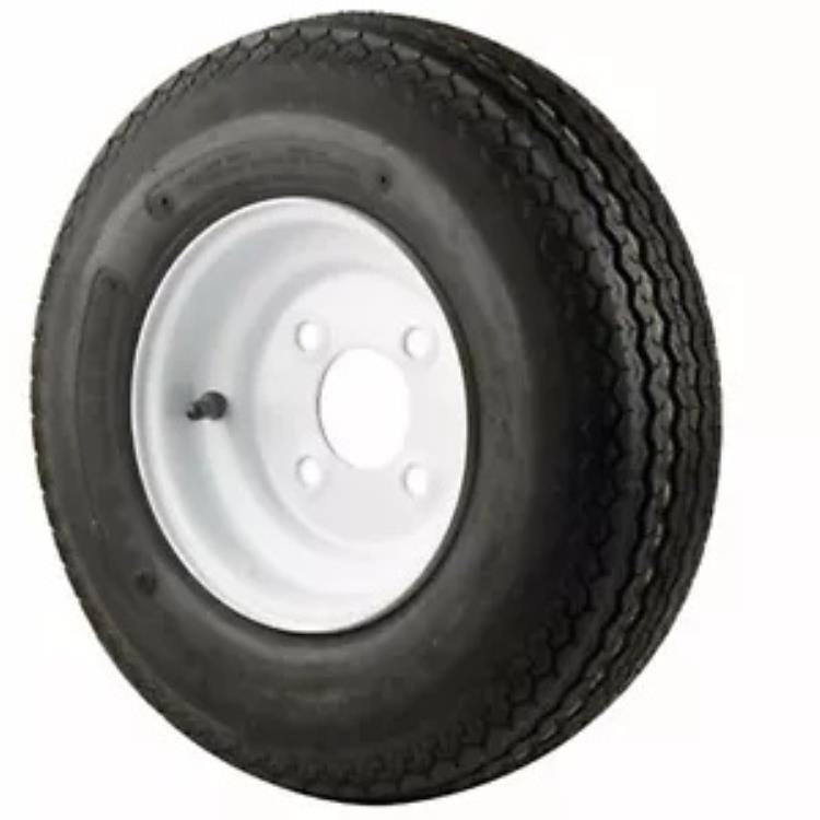 アメリカンタイヤ 570×8(B) 輸入タイヤ＆ホイール 4穴 塗装済み 30080 AMERICAN TIRE 570 X 8 (B) TIRE AND WHEEL IMPORTED 4 HOLE PAINTED 30080 【並行輸入品】