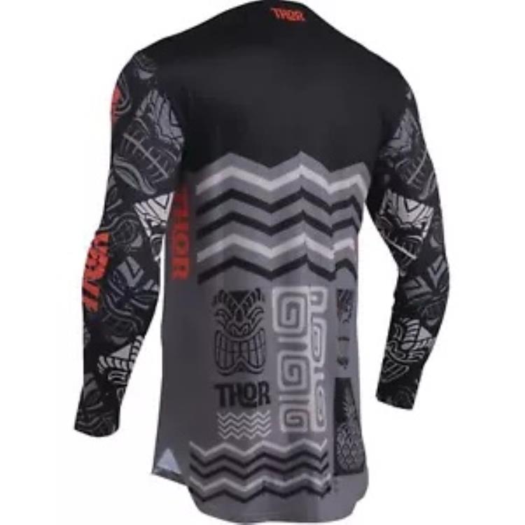 ソー プライム アロハ ジャージ - ブラック/グレー - L 2910-7889 Thor Prime Aloha Jersey - Black/Gray - Large 2910-7889 【並行輸入品】