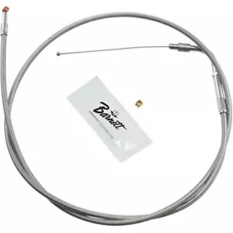 延長 6 インチ ステンレススチール スロットル ケーブル '02 ～ '07 FLHR 102-30-30016-06 用 Extended 6\