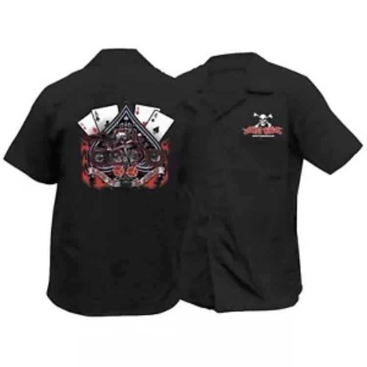 リーサル スレット デカール レット イット ライド ショップ シャツ - ブラック - 3XL FE50133XXXL Lethal Threat Decals Let It Ride Shop Shirt - Black - 3XL FE50133XXXL 【並行輸入品】