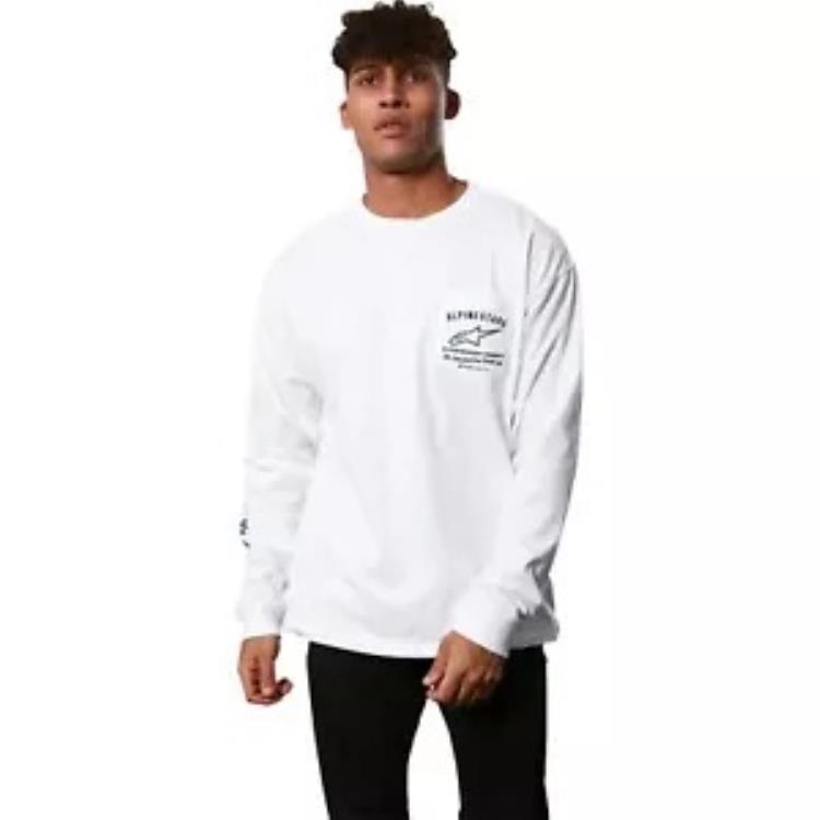 アルパインスターズ REP 長袖 T シャツ - ホワイト - L 12337140020L Alpinestars REP Long-Sleeve T-Shirt - White - Large 12337140020L 【並行輸入品】
