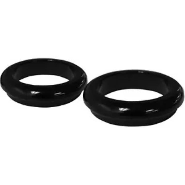 LA チョッパーズ フォーク ダスト カバー - 49 mm - グロス ブラック パウダー コート LA-7503-49B LA Choppers Fork Dust Covers - 49 mm - Gloss Black Powder Coat LA-7503-49B 【並行輸入品】