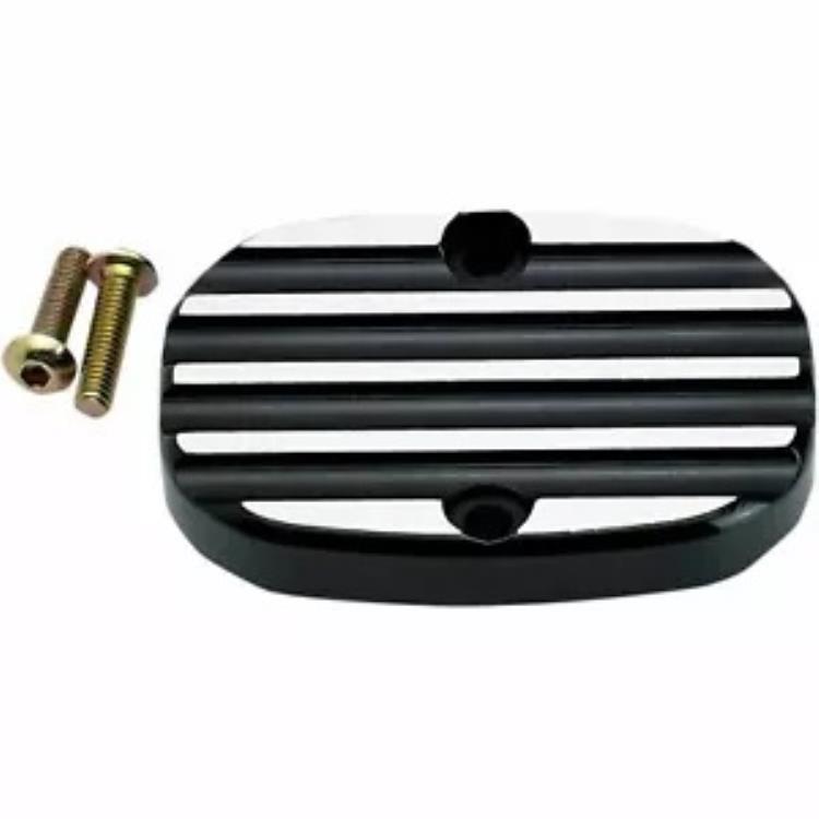 ジョーカーマシン マスターシリンダーカバー - フィン付き - ブラック - FL 08-008B JOKER MACHINE MASTER CYLINDER COVER - FINNED - BLACK - FL 08-008B 【並行輸入品】