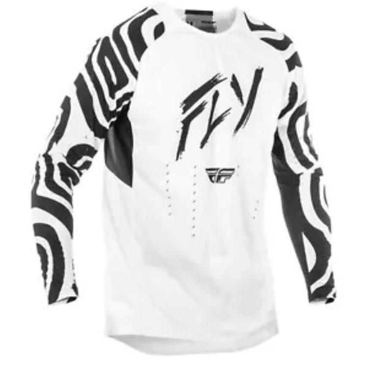 フライ レーシング エボリューション DST アビス ジャージ - ホワイト/ブラック - M 378-125M Fly Racing Evolution DST Abyss Jersey - White/Black - Medium 378-125M 【並行輸入品】