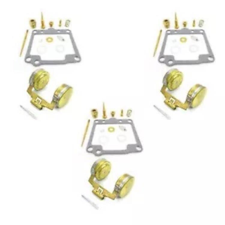 キャブレター リビルド修理キット フロート付き 3/パック ヤマハ XS750 25-91751-71400 Carburetor Rebuild Repair Kit with Float 3/Pack for Yamaha XS750 25-91751-71400 【並行輸入品】