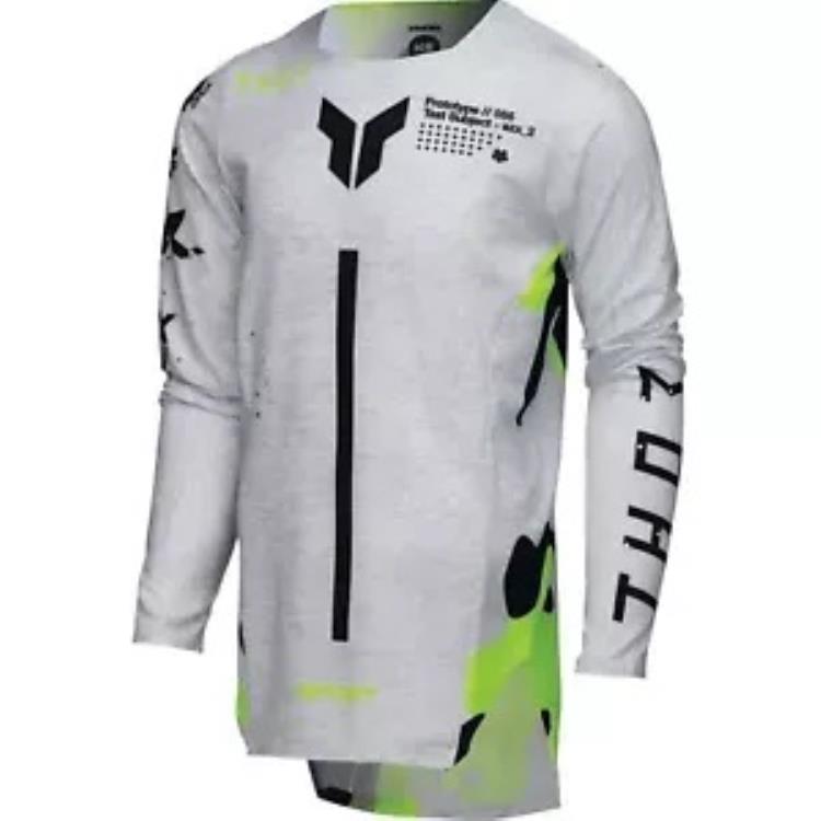 トール ユース SPORTMODE ライオット ジャージ - ホワイト/アシッド - L 2912-2540 Thor Youth SPORTMODE Riot Jersey - White/Acid - Large 2912-2540 【並行輸入品】