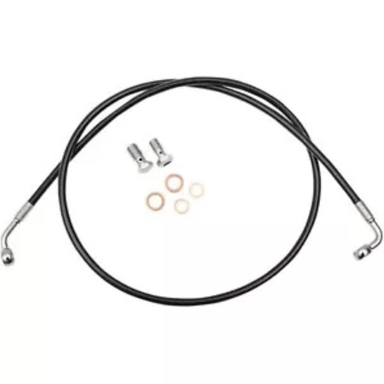 LA チョッパーズ ブレーキ ライン - ブラック - 12-14 96-15 ソフテイル LA-8100B13B LA Choppers Brake Line - Black - 12-14 96-15 Softail LA-8100B13B 【並行輸入品】