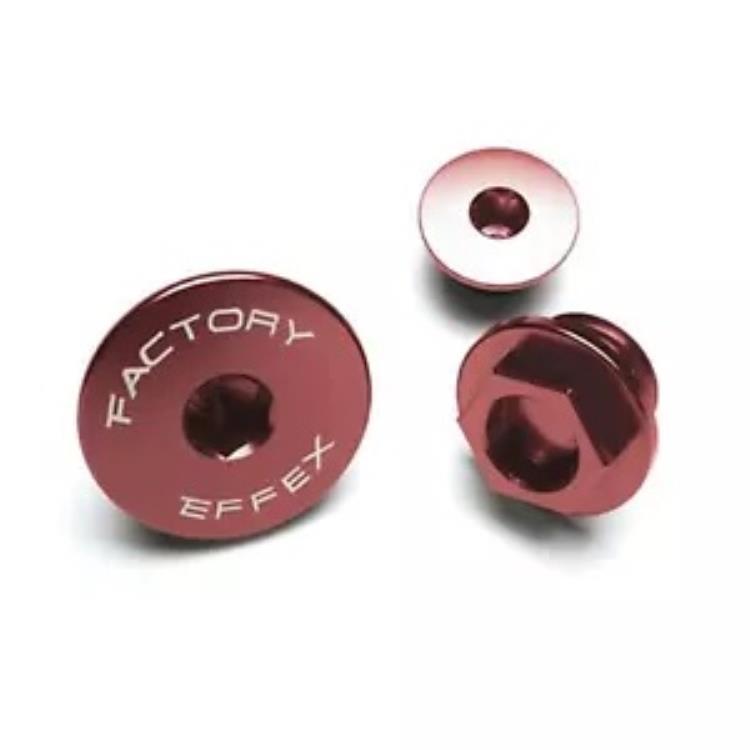 Factory Effex エンジンプラグ - YZ250F、YZ450F、WR400/426 - レッド 18-36200 Factory Effex Engine Plugs - YZ250F, YZ450F, WR400/426 - Red 18-36200 【並行輸入品】