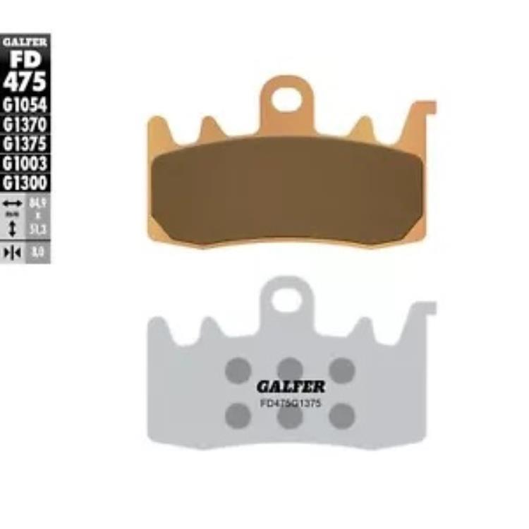 Galfer ブレーキパッド 焼結セラミック FD475G1375 Galfer Brake Pads Sintered Ceramic FD475G1375 【並行輸入品】