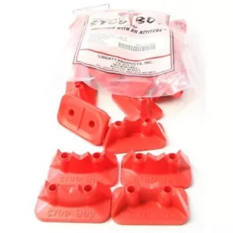 Stud Boy Super-Lite Pro シリーズ ダブル バッカー 0.75 インチ - 24 個/パック レッド 2522-P1-RED Stud Boy Super-Lite Pro Series Double Backers .75\\\