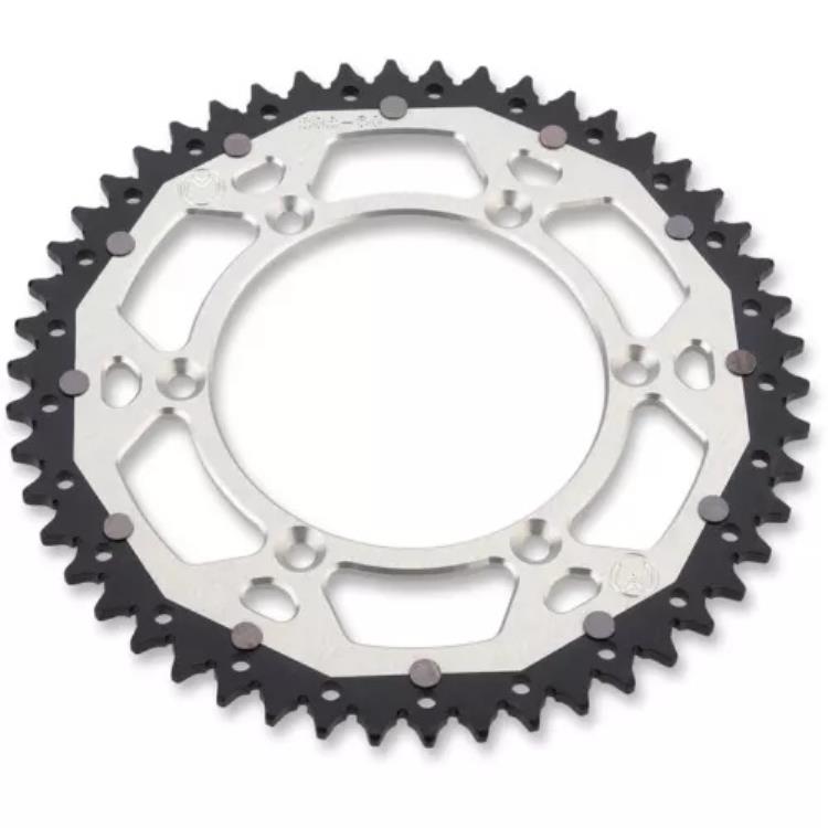 Moose Racing デュアル スプロケット MSE - シルバー - 48 歯 1210-1476 Moose Racing Dual Sprocket MSE - Silver - 48-Tooth 1210-1476 【並行輸入品】