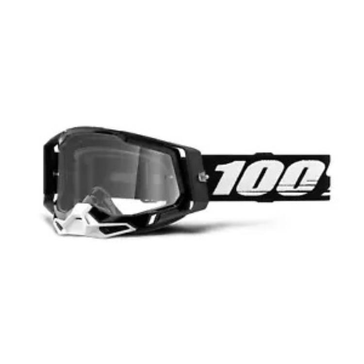 100% Racecraft 2 ゴーグル - ブラック - クリアレンズ 50009-00034 100% Racecraft 2 Goggles - Black - Clear Lens 50009-00034 【並行輸入品】