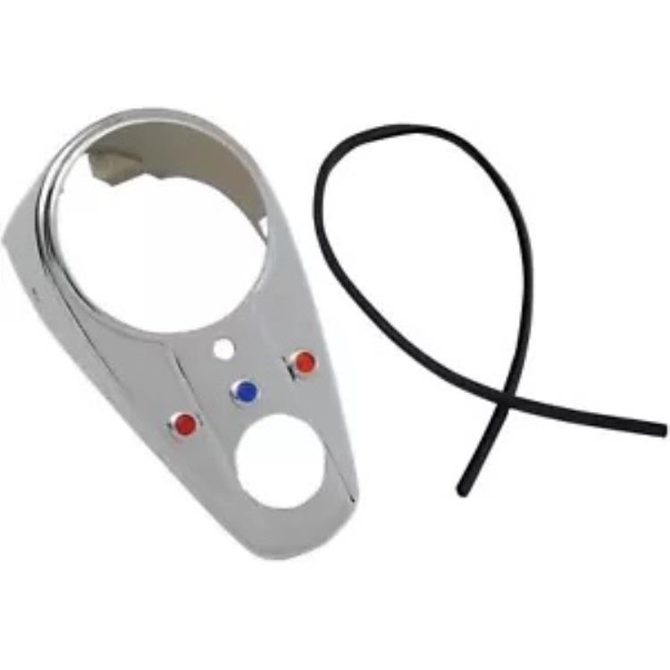 Drag Specialty スリーライト ダッシュ カバー - クローム DS-373656 Drag Specialties Three-Light Dash Cover - Chrome DS-373656 【並行輸入品】