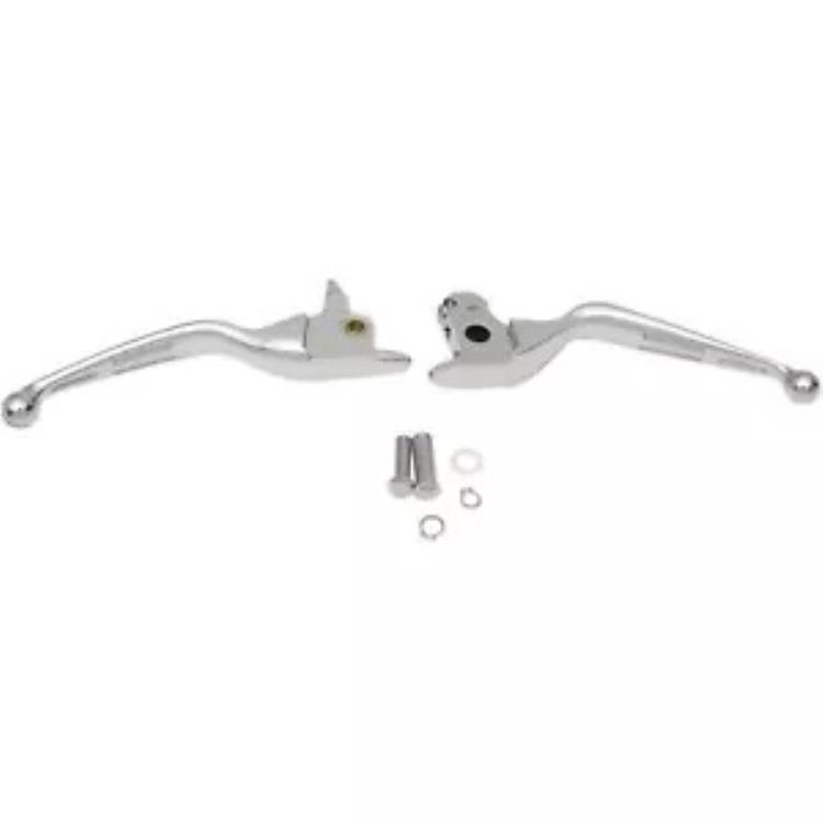 ドラッグ スペシャリティーズ クローム スロット付きレバー 0610-0792 Drag Specialties Chrome Slotted Levers 0610-0792 【並行輸入品】