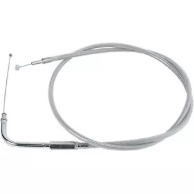 Drag Specialty 39-1/2 インチ編組スロットルケーブル 0650-0319 Drag Specialties 39-1/2\