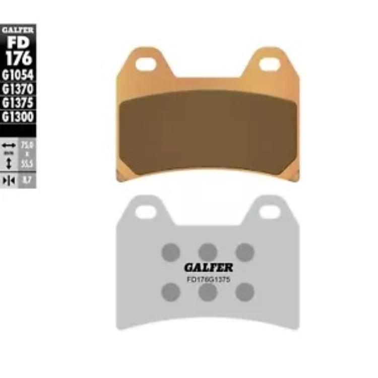 Galfer ブレーキパッド 焼結セラミック FD176G1375 Galfer Brake Pads Sintered Ceramic FD176G1375 【並行輸入品】