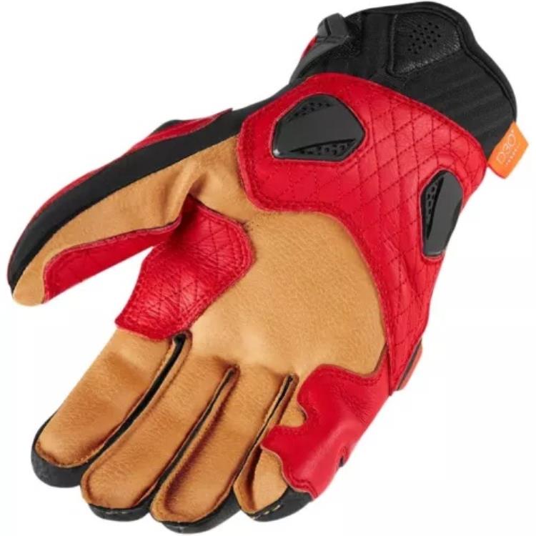 Icon Hypersport? ショート グローブ - レッド - L 3301-3547 Icon Hypersport? Short Gloves - Red - Large 3301-3547 【並行輸入品】
