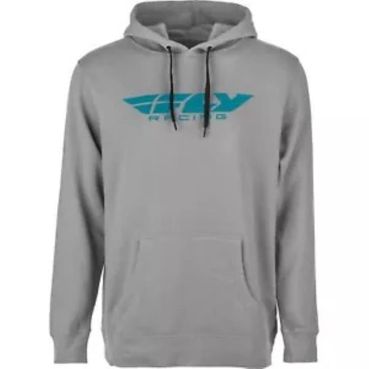 Fly Racing Fly Corporate プルオーバー パーカー - グレー/ブルー - L 354-0136L Fly Racing Fly Corporate Pullover Hoodie - Grey/Blue - Large 354-0136L 【並行輸入品】