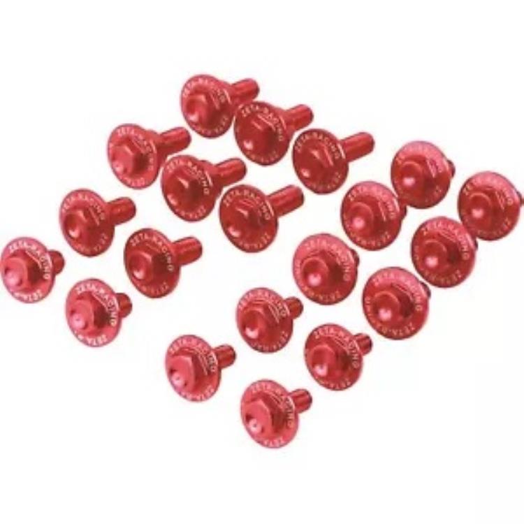 ZETA アルミボルトキット レッド ZE88-5052 Zeta Aluminum Bolt Kit Red ZE88-5052 【並行輸入品】