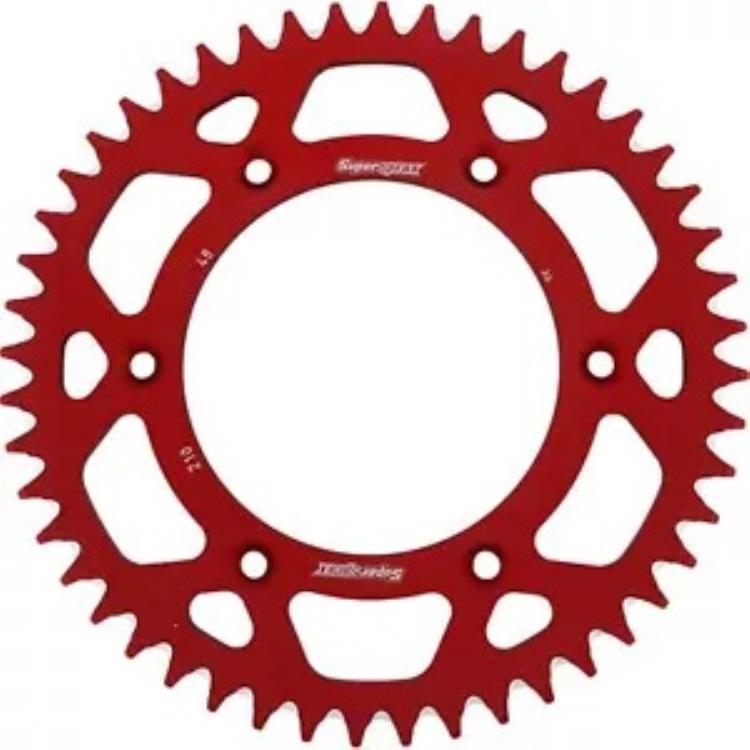 Supersprox アルミニウム スプロケット - 48 歯 - レッド RAL-210-48-RED Supersprox Aluminum Sprocket - 48-Tooth - Red RAL-210-48-RED 【並行輸入品】