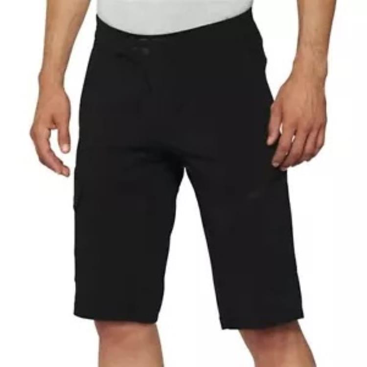 100% メンズ ライドキャンプ ショーツ ライナー付き ブラック、34 40030-00003 100% Men's Ridecamp Shorts With Liner Black, 34 40030-00003 【並行輸入品】