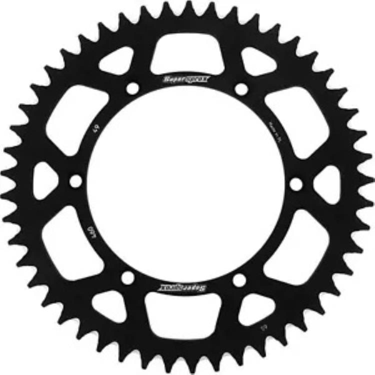 Supersprox アルミニウム スプロケット - 49 歯 - ブラック RAL-460-49-BLK Supersprox Aluminum Sprocket - 49-Tooth - Black RAL-460-49-BLK 【並行輸入品】