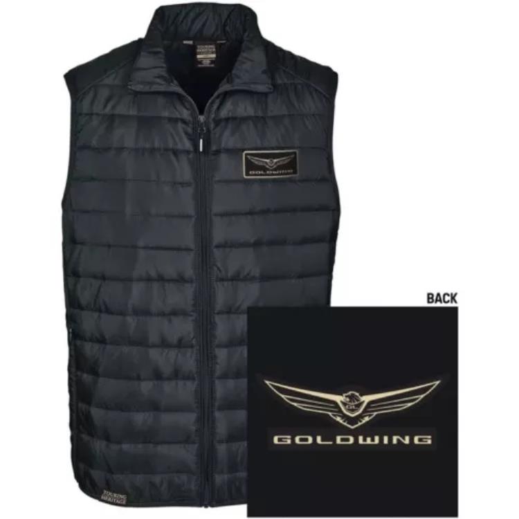 Factory Effex Honda Goldwing メンズ パファー ベスト - ブラック - 2XL 25-85808 Factory Effex Honda Goldwing Men's Puffer Vest - Black - 2XL 25-85808 【並行輸入品】