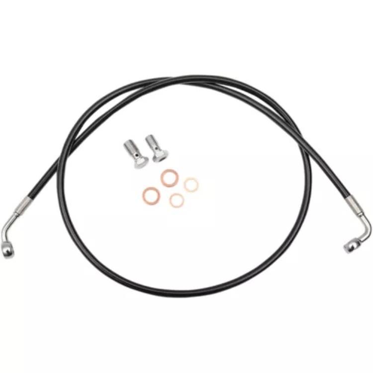 LA チョッパーズ ブレーキ ライン - ブラック - 04-13 XL LA-8310B08B LA Choppers Brake Line - Black - 04-13 XL LA-8310B08B 【並行輸入品】