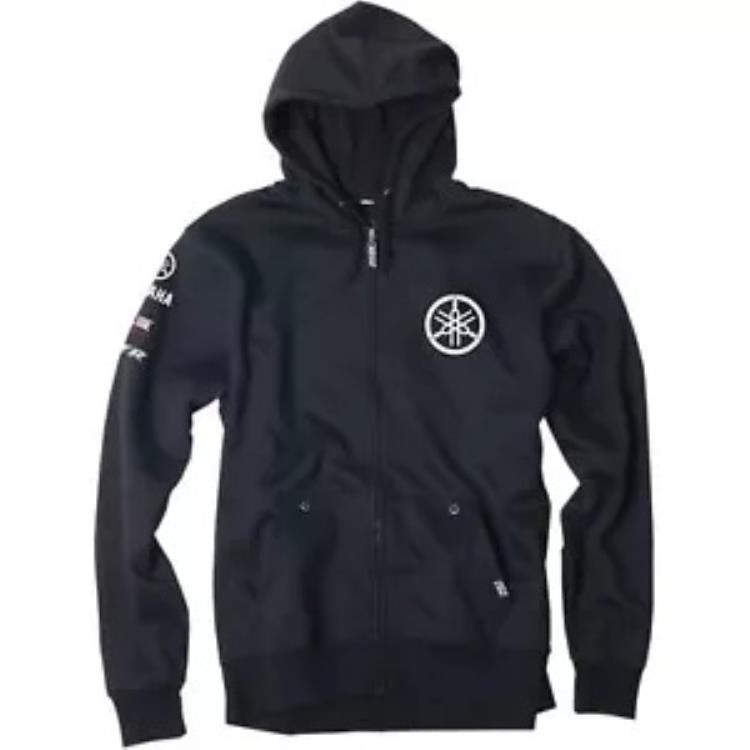 Factory Effex ヤマハ音叉ジップアップ パーカー - ブラック - 2X-Large 16-88258 Factory Effex Yamaha Tuning Fork Zip-Up Hoodie - Black - 2X-Large 16-88258 【並行輸入品】
