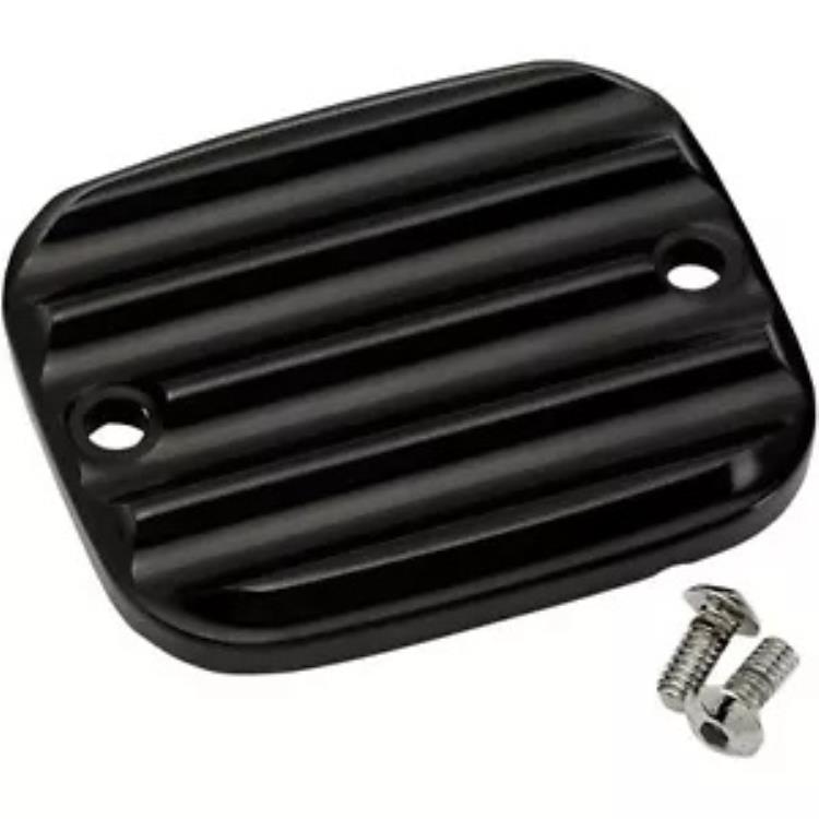 ブラック フィン付きフロント ブレーキ マスター シリンダー カバー '96 - '07 951019-1 Black Finned Front Brake Master Cylinder Cover for '96 - '07 951019-1 【並行輸入品】