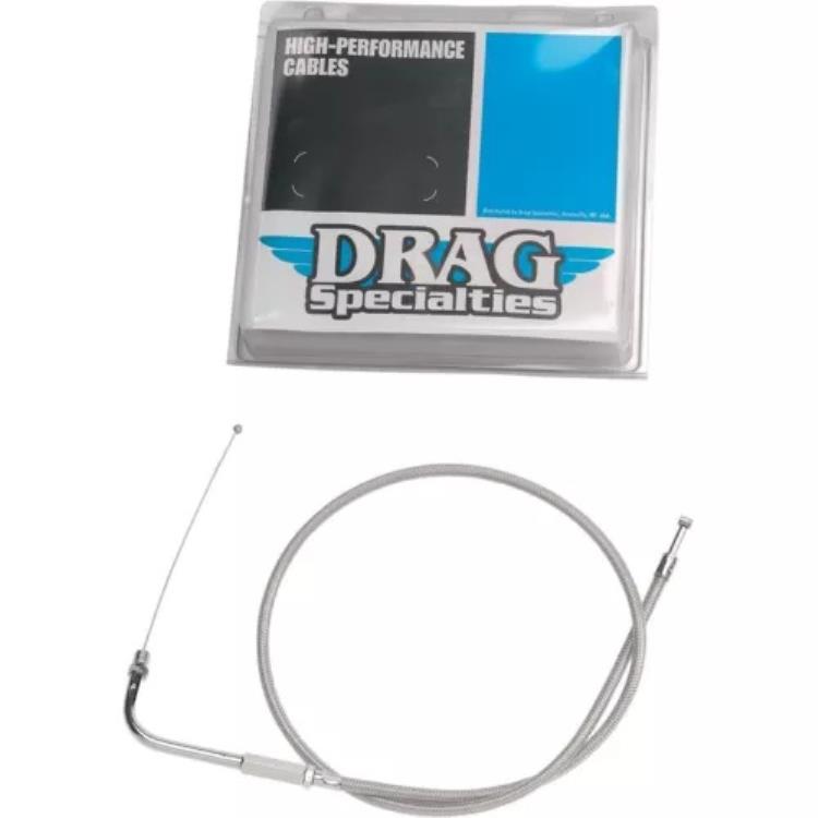 Drag Specialty 28-1/2 インチ編組アイドル ケーブル 0651-0096 Drag Specialties 28-1/2\