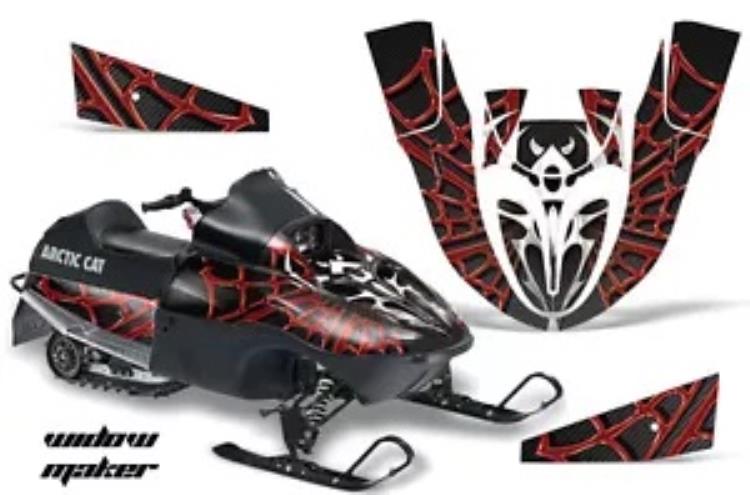 スノーモービル グラフィックス キット デカール ステッカー Arctic Cat Sno Pro 120 WIDOW R K用 Snowmobile Graphics Kit Decal Sticker For Arctic Cat Sno Pro 120 WIDOW R K 【並行輸入品】