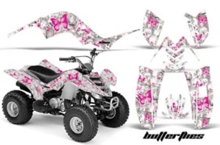 ATV グラフィックスデカールステッカーヤマハラプター 80 02-08 BTTRFLY PK W ATV Graphics Decals Stickers For Yamaha Raptor 80 02-08 BTTRFLY PK W 【並行輸入品】