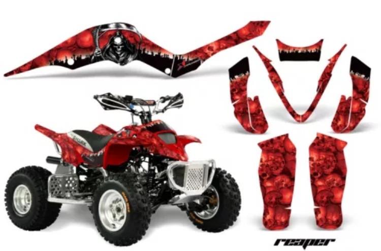 ATV グラフィックスキットデカールステッカーラップ Apex プロシャーク 70/90 2006-2009 リーパー R ATV Graphics Kit Decal Sticker Wrap For Apex Pro Shark 70/90 2006-2009 REAPER R 【並行輸入品】