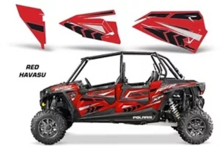 AMR レーシング グラフィック ポラリス RZR 1000 UTV 4 ドア OEM インサート 2014 レッド HAVASU AMR Racing Graphics for Polaris RZR 1000 UTV 4 Door OEM Inserts 2014 RED HAVASU 【並行輸入品】