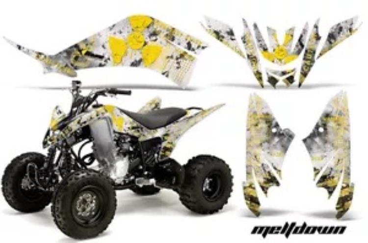 ATV デカール グラフィック キット クワッド ステッカー ラップ ヤマハ ラプター 125 全年式 MELT Y W ATV Decal Graphic Kit Quad Sticker Wrap For Yamaha Raptor 125 All Years MELT Y W 【並行輸入品】