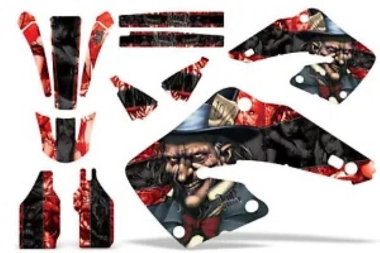 ダートバイクグラフィックキット MX デカールホンダ CR125 CR250 2000-2001 HATTER K R Dirt Bike Graphics Kit MX Decal For Honda CR125 CR250 2000-2001 HATTER K R 【並行輸入品】