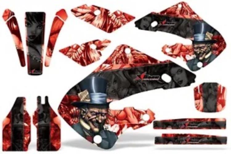 ダートバイクグラフィックキットデカールラップホンダ CR125 98-99 CR250 97-99 HATTER K R Dirt Bike Graphics Kit Decal Wrap For Honda CR125 98-99 CR250 97-99 HATTER K R 【並行輸入品】