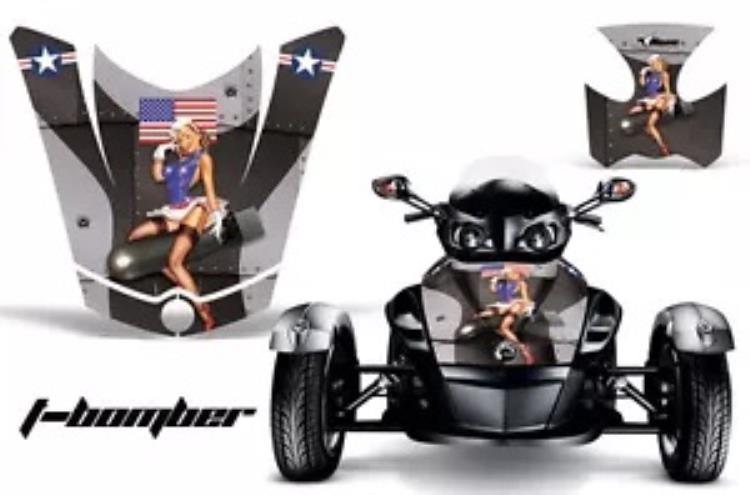 AMR Racing CanAm BRP RS スパイダー フード グラフィック キット ラップ ロードスター ステッカー デカール TB K AMR Racing CanAm BRP RS Spyder Hood Graphic Kit Wrap Roadster Sticker Decal TB K 【並行輸入品】