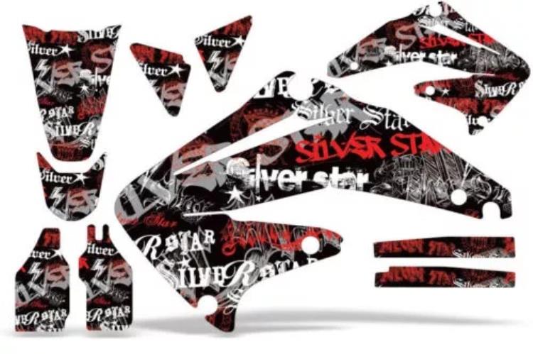 ダートバイクグラフィックキットデカールステッカーラップホンダ CRF450R 2002-2004 SSSH R K Dirt Bike Graphics Kit Decal Sticker Wrap For Honda CRF450R 2002-2004 SSSH R K 【並行輸入品】