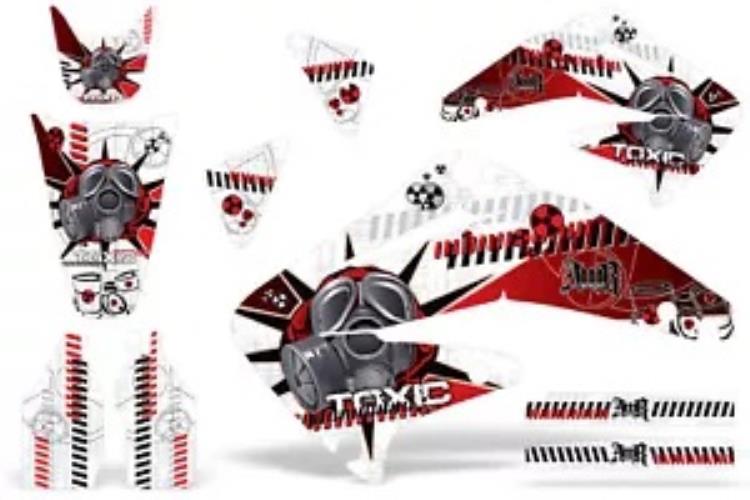 ダートバイクグラフィックキットデカールステッカーラップホンダ CRF450R 2002-2004 TOXIC R W Dirt Bike Graphics Kit Decal Sticker Wrap For Honda CRF450R 2002-2004 TOXIC R W 【並行輸入品】