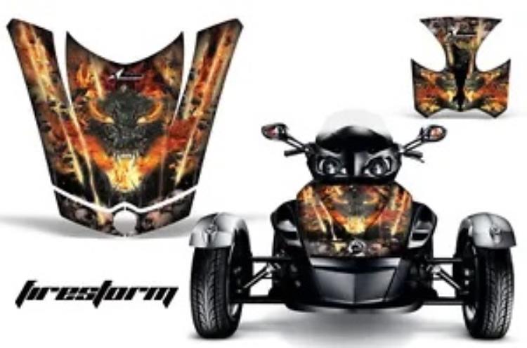 AMR Racing CanAm BRP RS スパイダー フード グラフィック キット ラップ ロードスター ステッカー デカール FS K AMR Racing CanAm BRP RS Spyder Hood Graphic Kit Wrap Roadster Sticker Decal FS K 【並行輸入品】