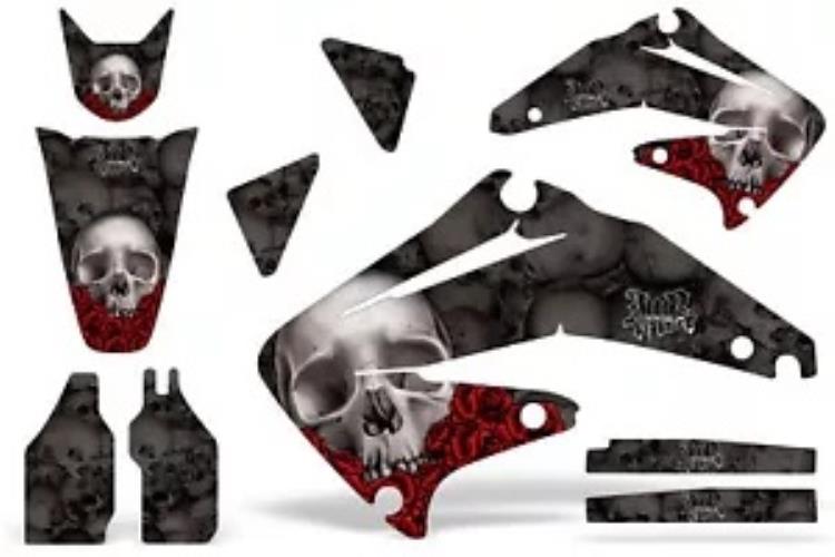 ダートバイクグラフィックキットデカールステッカーラップホンダ CRF450R 2002-2004 BONES BLK Dirt Bike Graphics Kit Decal Sticker Wrap For Honda CRF450R 2002-2004 BONES BLK 【並行輸入品】 51,480円