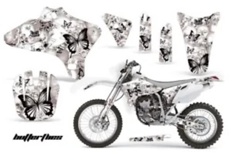 ダートバイクグラフィックキットデカールラップヤマハ WR250 WR450F 2005-2006 BTTRFLY K W Dirt Bike Graphics Kit Decal Wrap For Yamaha WR250 WR450F 2005-2006 BTTRFLY K W 【並行輸入品】