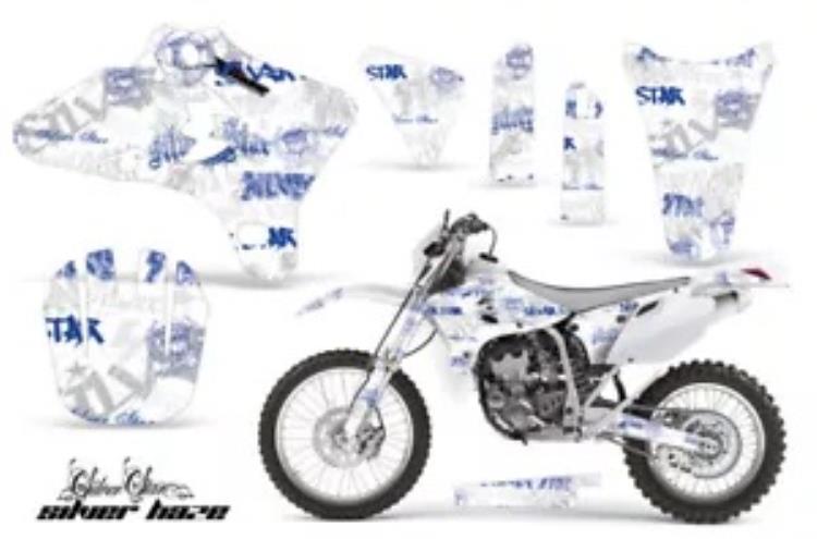 ダートバイクグラフィックキットデカールラップヤマハ WR250 WR450F 2005-2006 SSSH BLU WHT Dirt Bike Graphics Kit Decal Wrap For Yamaha WR250 WR450F 2005-2006 SSSH BLU WHT 【並行輸入品】