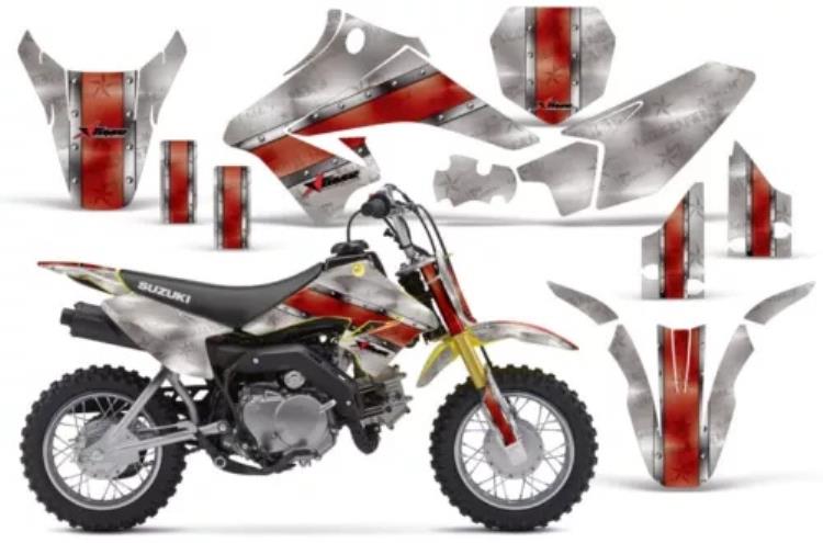 ダートバイクグラフィックキットデカールステッカーラップスズキ DRZ70 2008-2016 BLLTPROOF R Dirt Bike Graphics Kit Decal Sticker Wrap For Suzuki DRZ70 2008-2016 BLLTPROOF R 【並行輸入品】