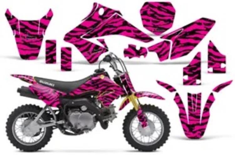ダートバイクグラフィックキットデカールステッカーラップスズキ DRZ70 2008-2016 ゼブラ PI K Dirt Bike Graphics Kit Decal Sticker Wrap For Suzuki DRZ70 2008-2016 ZEBRA PI K 【並行輸入品】