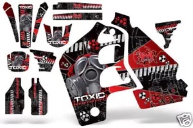ダートバイクグラフィックキット MX デカールラップホンダ CR500 CR 500 1989-2001 TOXIC R K Dirt Bike Graphics Kit MX Decal Wrap For Honda CR500 CR 500 1989-2001 TOXIC R K 【並行輸入品】