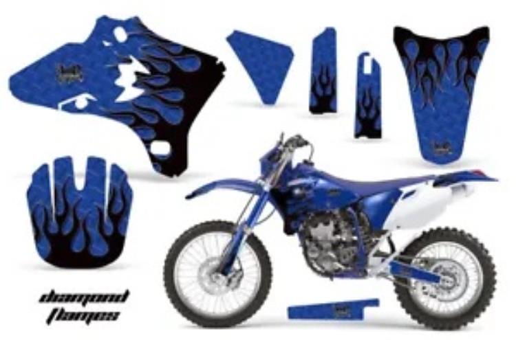 ダートバイクグラフィックキットデカールラップヤマハ WR250 WR450F 2005-2006 DFLAME K U Dirt Bike Graphics Kit Decal Wrap For Yamaha WR250 WR450F 2005-2006 DFLAME K U 【並行輸入品】