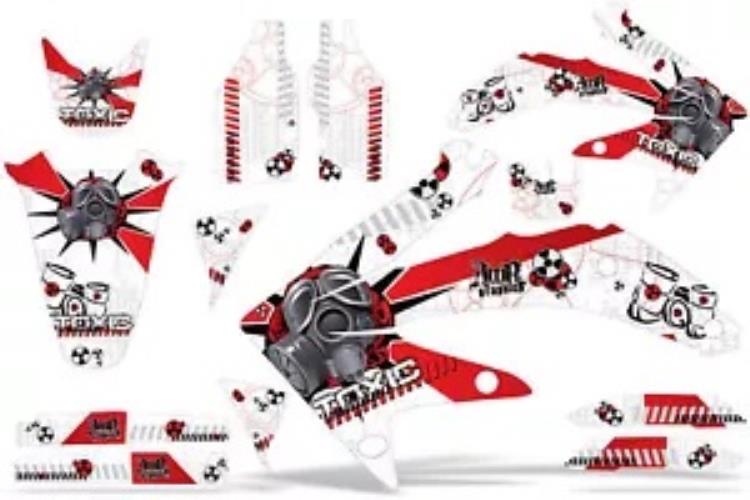 ダートバイクグラフィックキットデカールステッカーラップホンダ CRF450R 2005-2008 TOXIC R W Dirt Bike Graphics Kit Decal Sticker Wrap For Honda CRF450R 2005-2008 TOXIC R W 【並行輸入品】